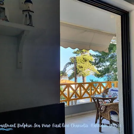 Dolphin Sea View And First Line Apartment Hanioti